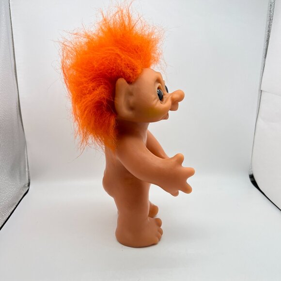 Thomas Dam Norfin #604 Orange Hair Yellow Outfit Troll Doll LARGE - Picture 8 of 12
